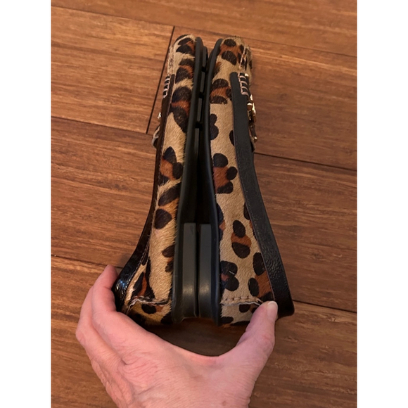 Aerosoles Leopard Print Calf Hair Loafers Gold Buckle US 6 EU 39 - Picture 7 of 7